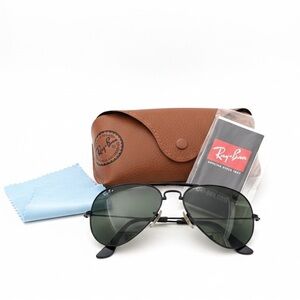 Ray-Ban Folding Aviators RB3479 002 Black 58mm + Case